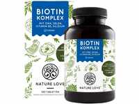 Biotin mit Zink & Selen - hochdosiert mit 10.000 µg Biotin - 365 Tabletten für