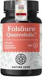 NATURE LOVE&reg; Fols&auml;ure Quatrefolic&reg; &ndash; 180 Tabletten &ndash; 400 &mu;g pro Tablette &ndash;