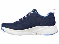 Skechers Damen Arch Fit Comfy Wave Sneaker, Nvbl Navy Blue, 37 EU