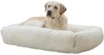 Kerbl Pet Kuschelbett Fluffy | Creme, 60 &times; 40 &times; 22 cm, weiches Polyesterbett...