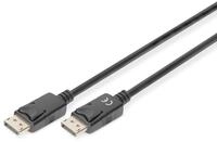 DIGITUS DisplayPort-Kabel - UHD 4K/60Hz - 2m - mit Verriegelung, HBR 2 - Displayport
