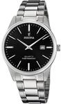 Festina Herren Uhr Analog aus Edelstahl 316L Silber - Quarzwerk - Kalender -