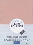 Julius Z&ouml;llner Spannbetttuch Jersey 90x40 Blush