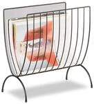 Relaxdays Zeitungsst&auml;nder Metall, Zeitungshalter stehend, Zeitschriftensammler