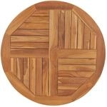 vidaXL Teak Massiv Tischplatte Massivholzplatte Holzplatte Ersatztischplatte...