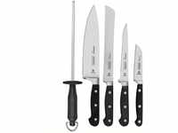 Tramontina CENTURY Messer, bestückte Messertasche mit vier Messern, Wetzstahl -