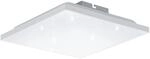 EGLO LED Panel Calemar-S, quadratische Deckenlampe mit Kristall-Effekt, Deckenleuchte