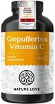 NATURE LOVE&reg; Gepuffertes Vitamin C - Hochdosiert mit 1000mg Vitamin C je Tagesdosis