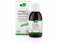 NICApur Omega 3 liquid 850 I Natürliches Fischöl I mit Docosahexaensäure (DHA) und