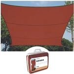 Perel Sonnensegel 3.6 x 3.6 m, quadratisch f&uuml;r Garten und Terrasse,...