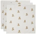Jollein Musselin Tuch Baby &ndash; Teddyb&auml;r &ndash; 3er Pack &ndash; 70x70cm &ndash; 100% Baumwolle