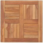 vidaXL Teak Massiv Tischplatte Massivholzplatte Holzplatte Ersatztischplatte...