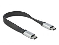 Delock USB 3.2 Gen 2 FPC Flachbandkabel USB Type-C zu USB Type-C 22 cm PD 3 A