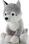 Heunec & Co.KG Husky sitzend XL, Grau/Wei&szlig;