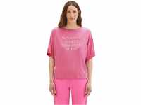 TOM TAILOR Damen 1036769 T-Shirt, 31647 - Nouveau Pink, XXL