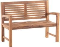 CLP Teakbank Halden I Holzbank F&uuml;r Den Garten I Sitzbank Mit Armlehnen,...