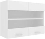 VCM H&auml;ngeschrank 80x31x60 cm 2 T&uuml;ren 2 F&auml;cher Glas | Stauraum f&uuml;r Geschirr,