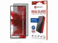 Displex Privacy Full Cover Panzerglas (10H) für Samsung Galaxy S23 Ultra,