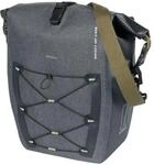 Basil Navigator Storm L - Fahrrad Einzeltasche Schwarz Grau - 25-31 Liter - 15 x 27 x