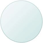 vidaXL Tischplatte, &Oslash; 600 mm, Geh&auml;rtetes Glas, Keine Montage, Transparent,...
