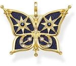 THOMAS SABO Anh&auml;nger Schmetterling Stern & Mond gold 925 Sterlingsilber, 750
