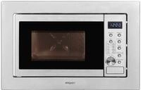 Exquisit Einbaumikrowelle mit Grill - 800 W, 20 L, Edelstahl
