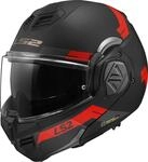 LS2 FF906 Advant Bend Helm, schwarz matt/rot, XS (53/54) | Beschlaghemmend