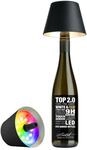 Sompex Top 2.0 RGB LED Akkuleuchte & Flaschenaufsatz schwarz