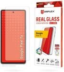 Displex Panzerglas (10H) + Schutzh&uuml;lle f&uuml;r Google Pixel 7a, Eco-Montagerahmen, +
