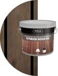 WOCA Denmark Exterior Wood Oil Walnuss 2,5 L - Terrassen&ouml;l f&uuml;r Terrassen, Z&auml;une