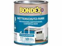 Bondex Wetterschutz Farbe Achatgrau (RAL7038) 0,75 L für 7 m² | Extreme...