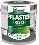 Ultrament Pflaster Frisch 2,5 L Anthrazit | Betonlasur au&szlig;en f&uuml;r Pflastersteine &