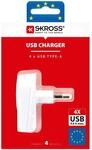 Skross Euro - USB Ladeger&auml;t One Size Wei&szlig;
