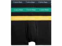 Calvin Klein Herren 3er Pack Boxershorts Low Rise Trunks Baumwolle mit Stretch,