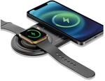 RealPower ChargeAIR Duo Wireless Charger Ladepad, Kabellose 15W QI Ladestation,