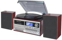 Roadstar HIF-8892EBT Mini-Hi-Fi-Musikanlage Plattenspieler 33/45/78 U/min, PLL FM