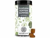 NATURE LOVE® Guarana Koffein Gummies – 90 Stück – ohne Zuckerzusatz –...