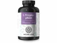 NATURE LOVE® L-Tryptophan - 240 Kapseln, laborgeprüft, hochdosiert mit 500 mg...