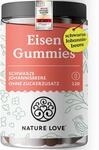 NATURE LOVE&reg; Eisen Gummies &ndash; 120 St&uuml;ck &ndash; ohne Zuckerzusatz, 96,5% Fruchtanteil