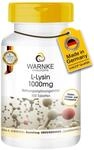 Lysin Tabletten - 1000mg - vegan - 100 Tabletten - Aminos&auml;ure | Warnke Vitalstoffe -