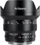 7artisans MF 7,5mm F3.5 APS-C 205&deg; Ultraweitwinkelobjektiv Manuelles