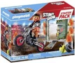 PLAYMOBIL Stuntshow 71256 Motorrad mit Feuerwand inkl. Sprungschanze, ab 4...