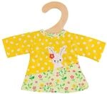 Heless 9355 - Puppenkleidung im Design Bunny Lou, Tunika-Kleid mit Hasenapplikation