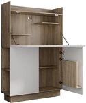 Vicco Sekret&auml;r Schreibtisch Alena, Sonoma, 85 x 27 cm, geeignet f&uuml;r platzsparendes