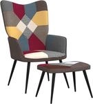 vidaXL Relaxsessel mit Hocker, Sessel mit Stahlrahmen, Relaxstuhl Polsterstuhl...