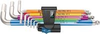 Wera - 05022699001 - Winkelschl&uuml;ssel Satz, 3950/9 Hex-Plus Multicolour HF...