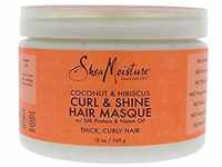 SHEA MOISTURE Moisture Coconut and Hibiscus Curl and Shine Hair Masque for...