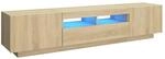 vidaXL TV Schrank mit LED-Leuchten Lowboard Sideboard Fernsehschrank Fernsehtisch TV
