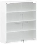 Schildmeyer Medizinschrank 701987, abschlie&szlig;bar, wei&szlig; matt, 71,5 x 64,2 x 19,6 cm