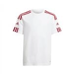 adidas Jungen Squadra 21 Jersey, White / Team Power Red, 9-10 Years